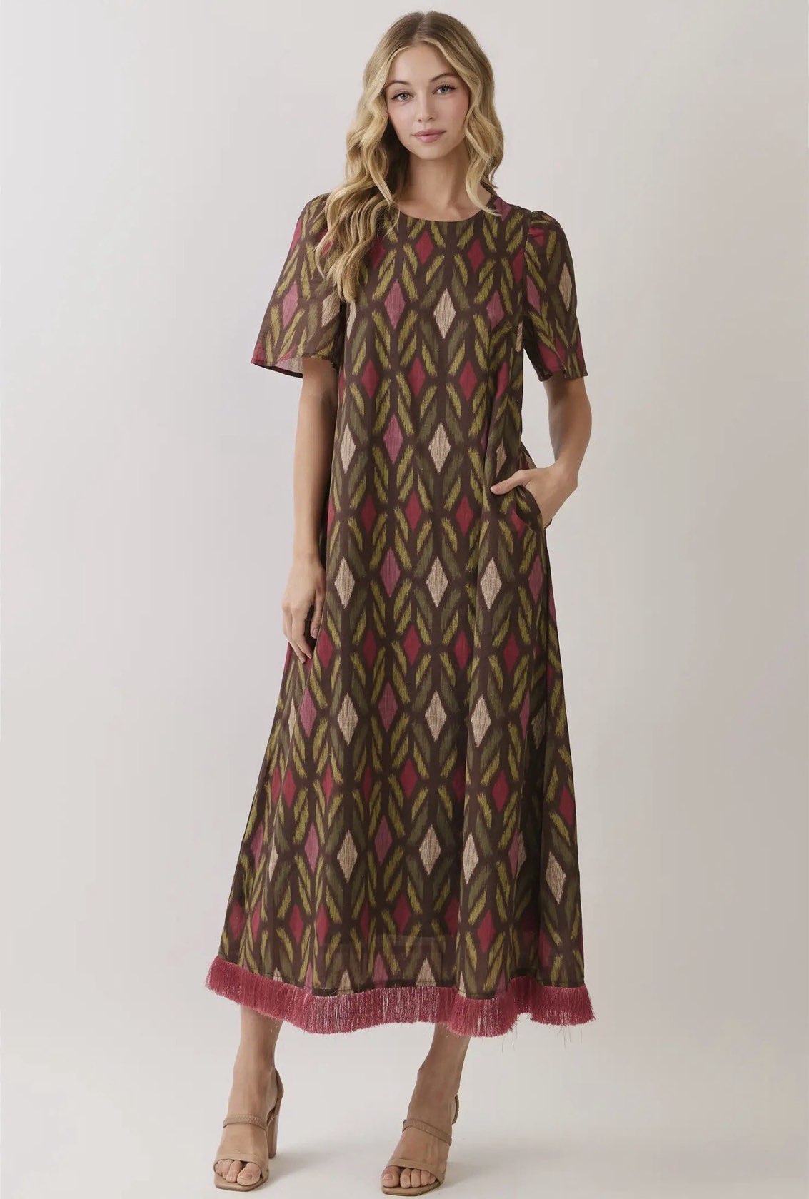 Nina Fringe Maxi Dress