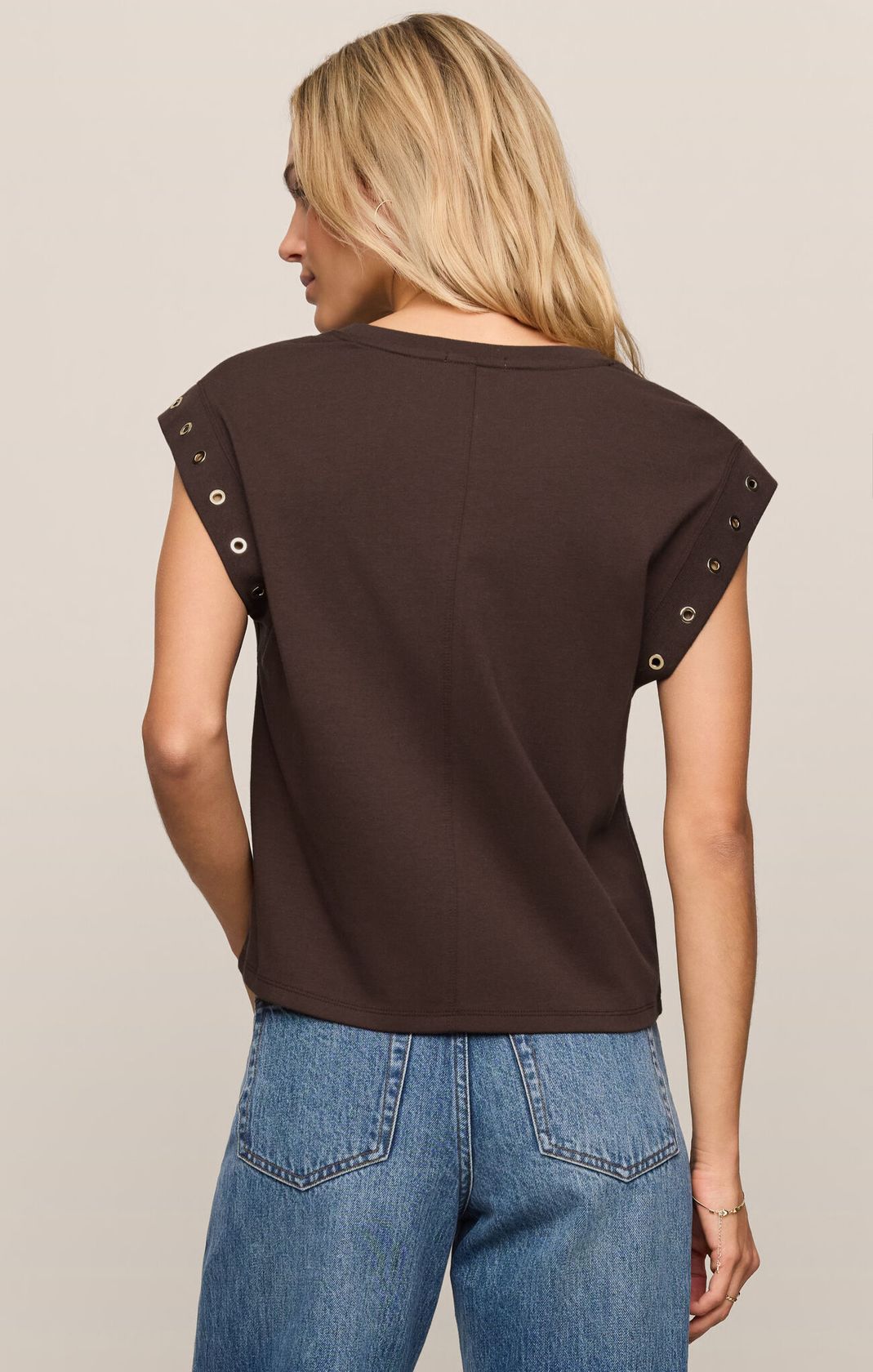 Dark Chocolate Camino Grommet Top