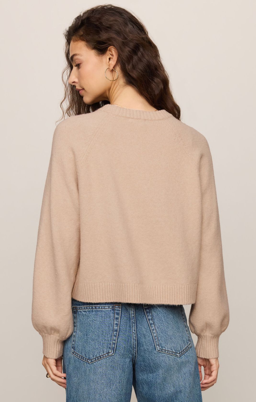 Soft Ecru Coming Up Sweater