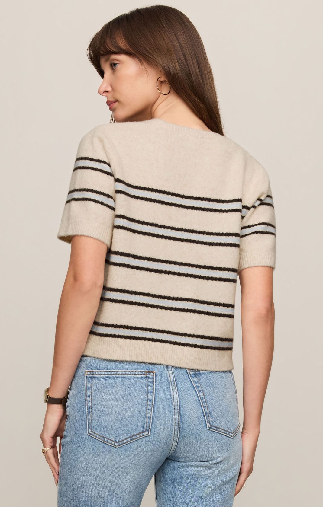Oatmeal Gatewood Stripe Sweater