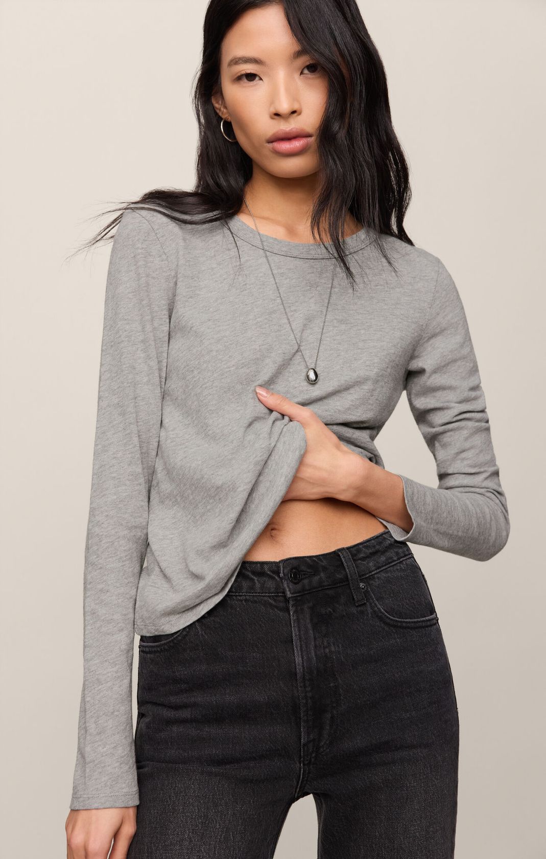 Heather Grey Junie Long Sleeve