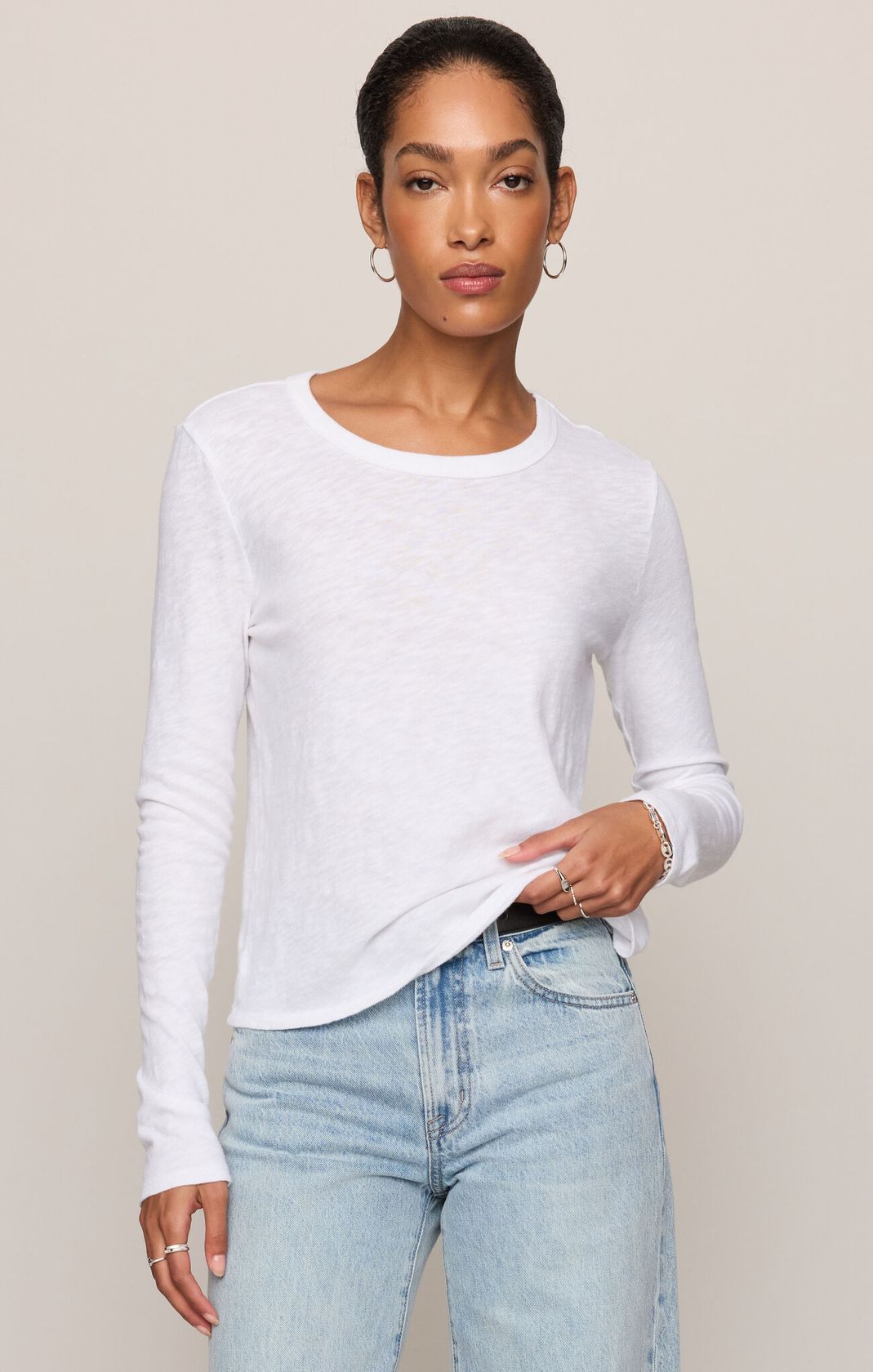 White Junie Long Sleeve