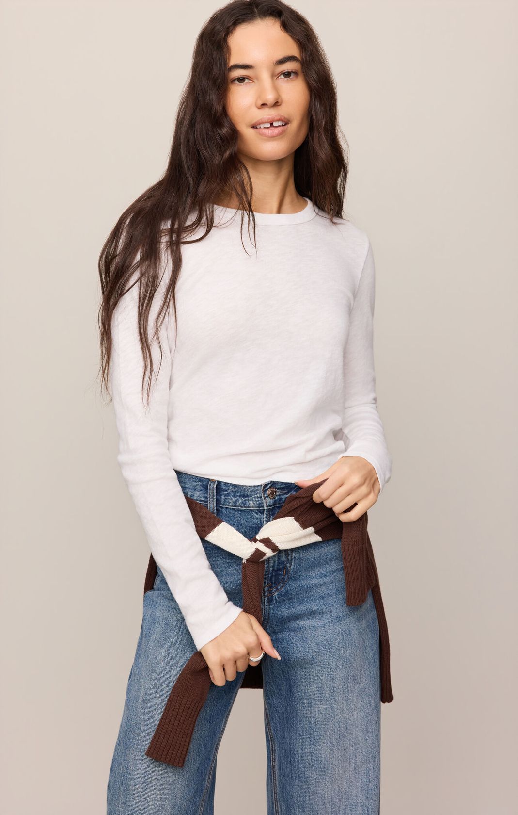White Junie Long Sleeve