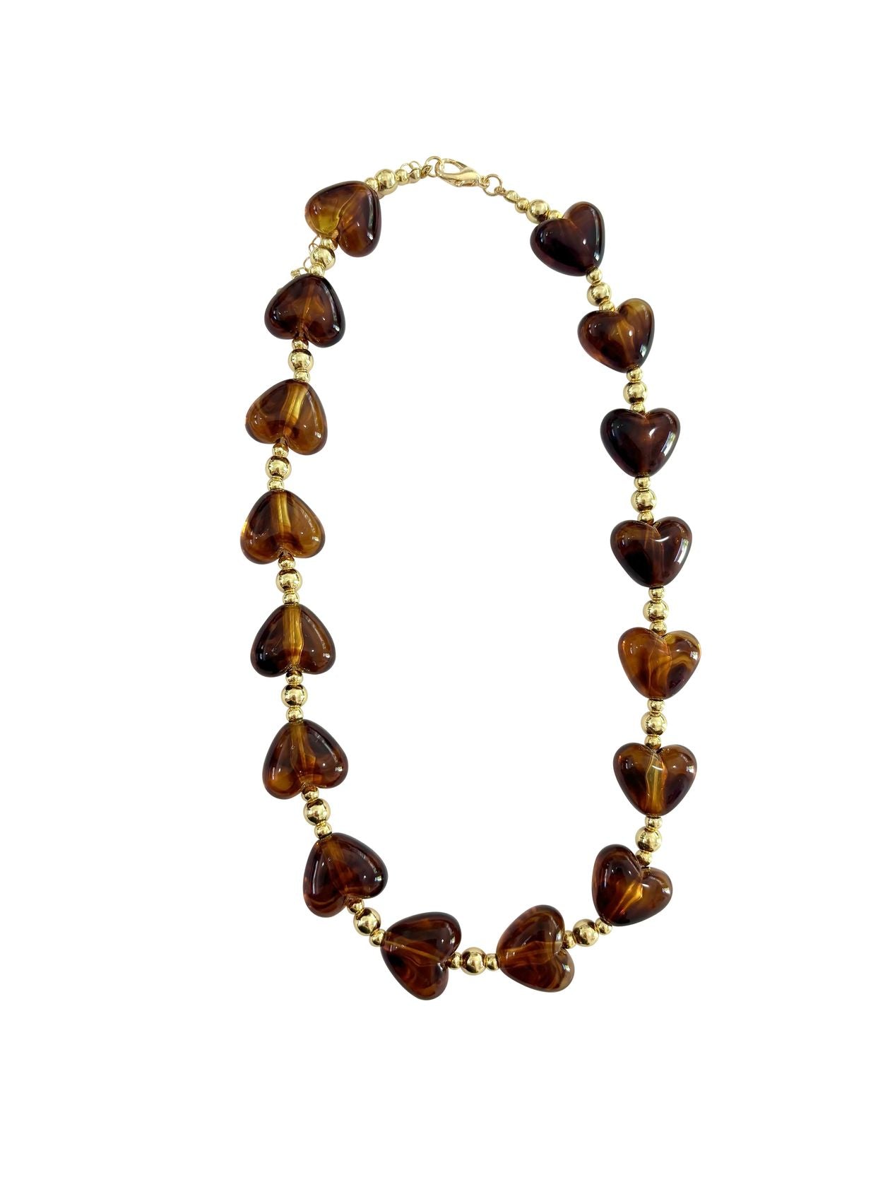Charlie Beaded Heart Necklace