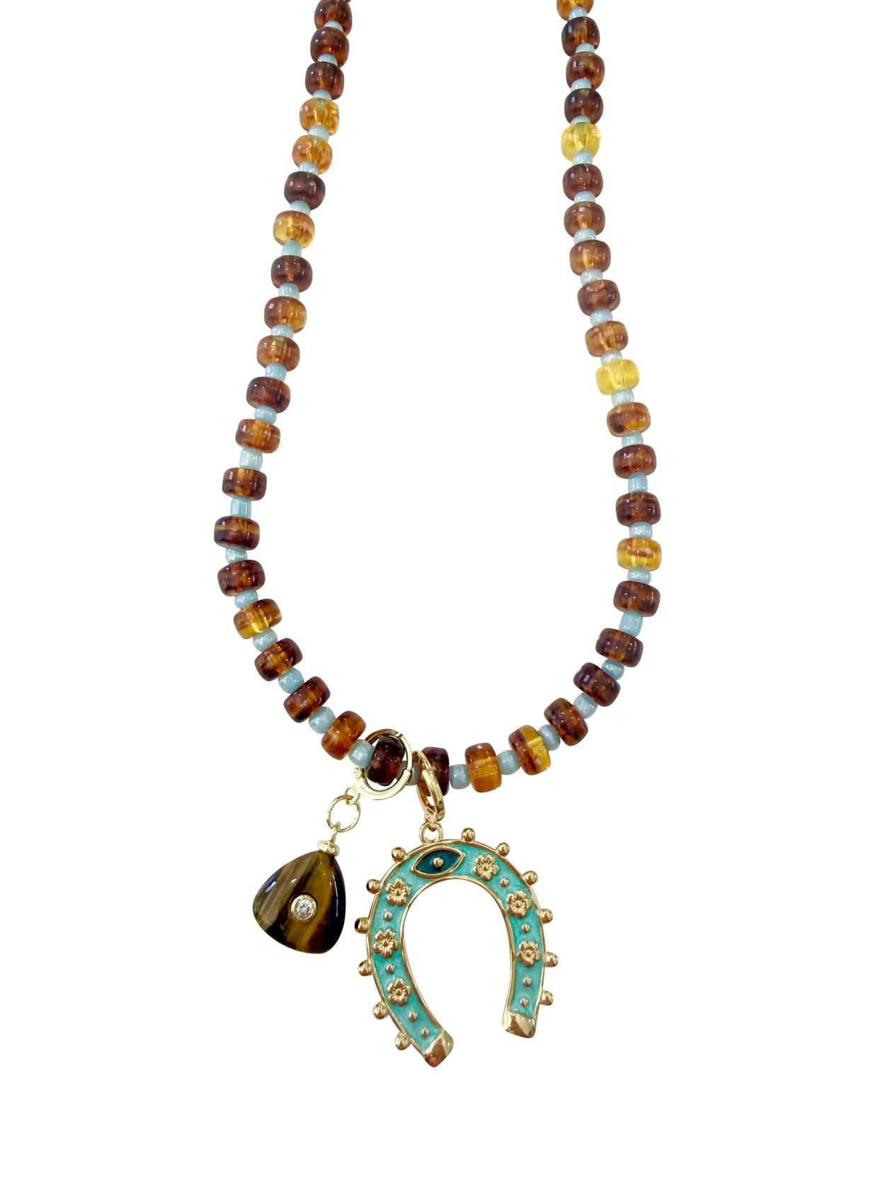 Henri Double Charm Necklace