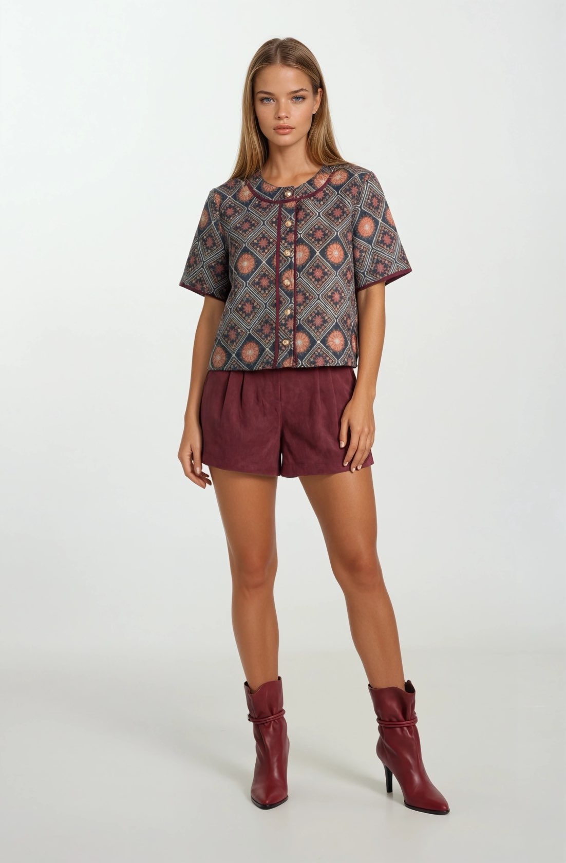 Golden Rosette Grayson Top