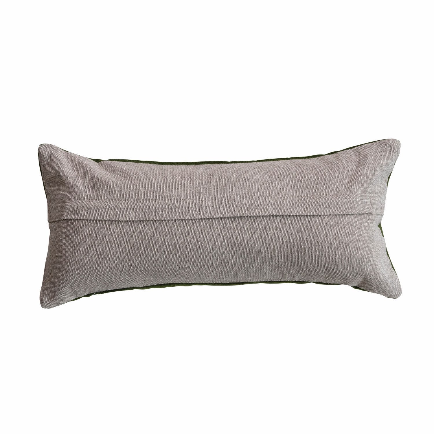 Velvet Butterfly Embroidered Pillow