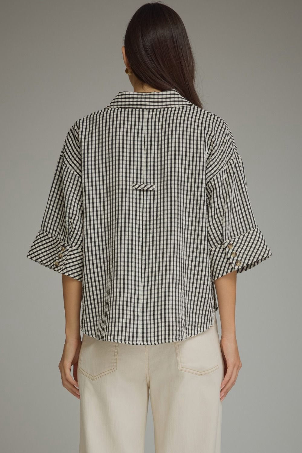 Bernice Gingham Top