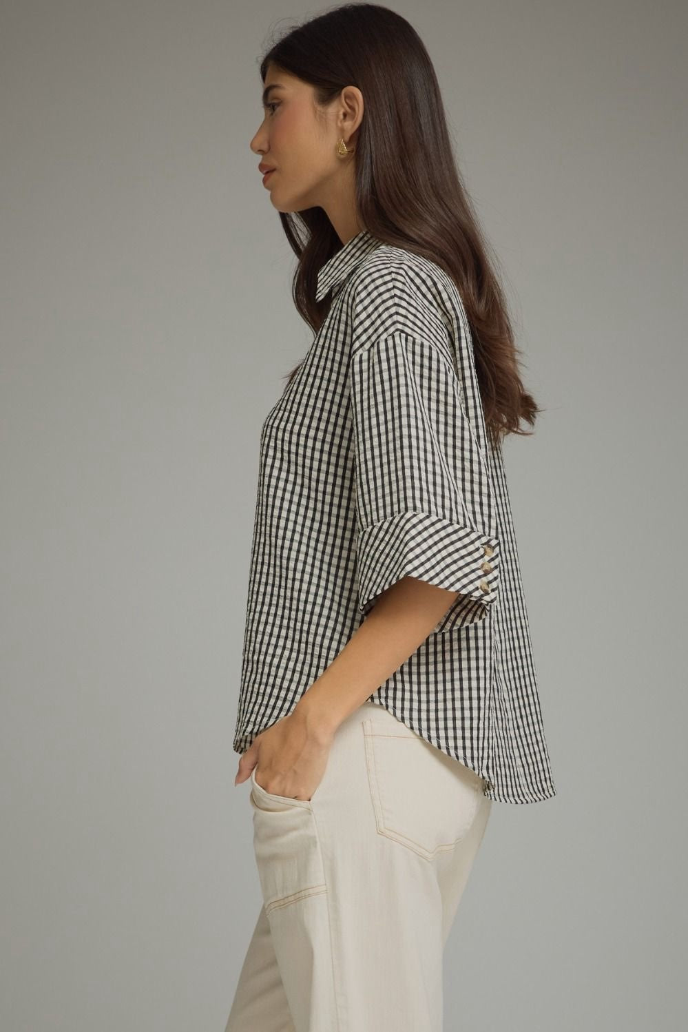 Bernice Gingham Top