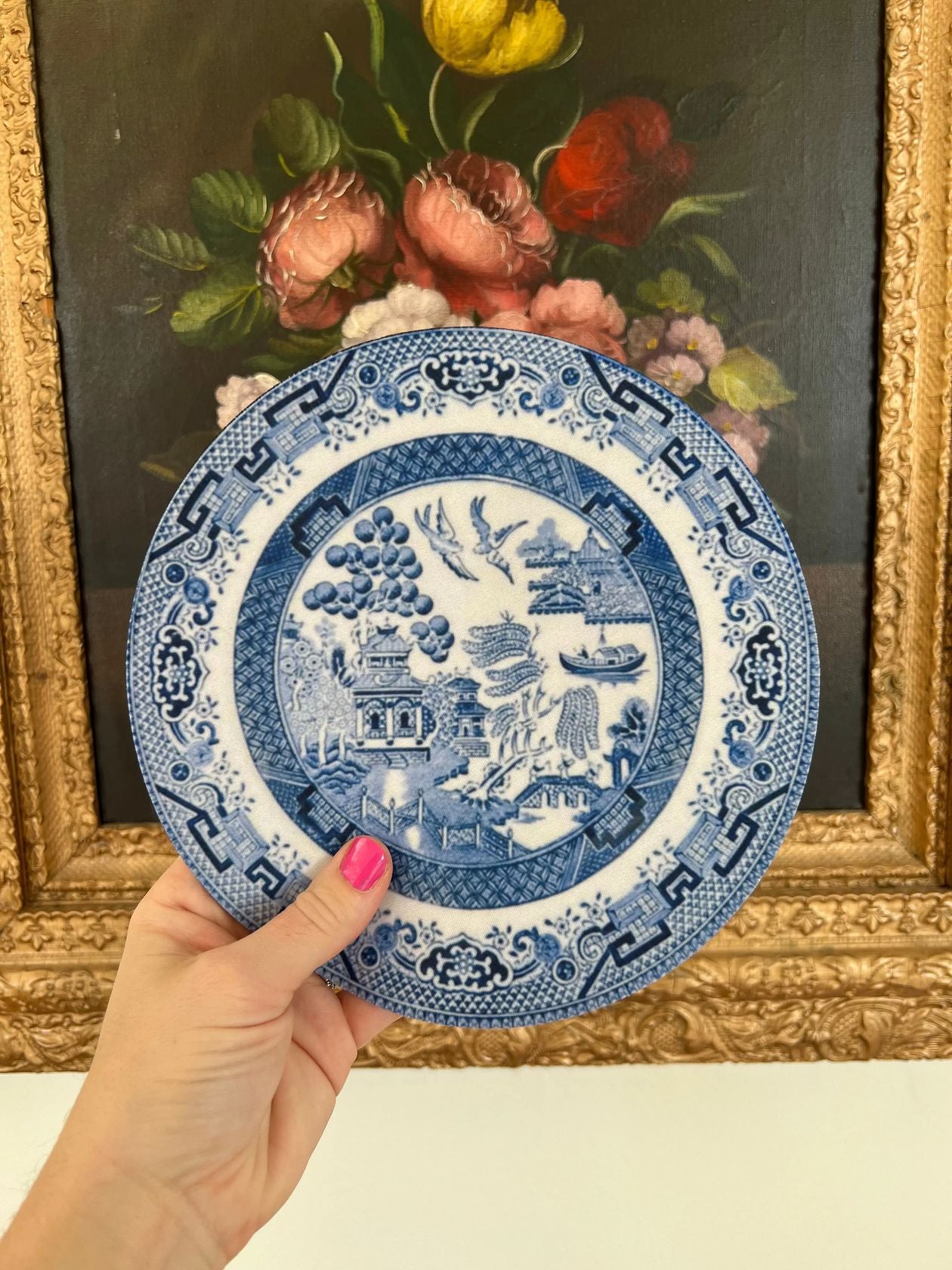 Blue & White China Plate Mousepad