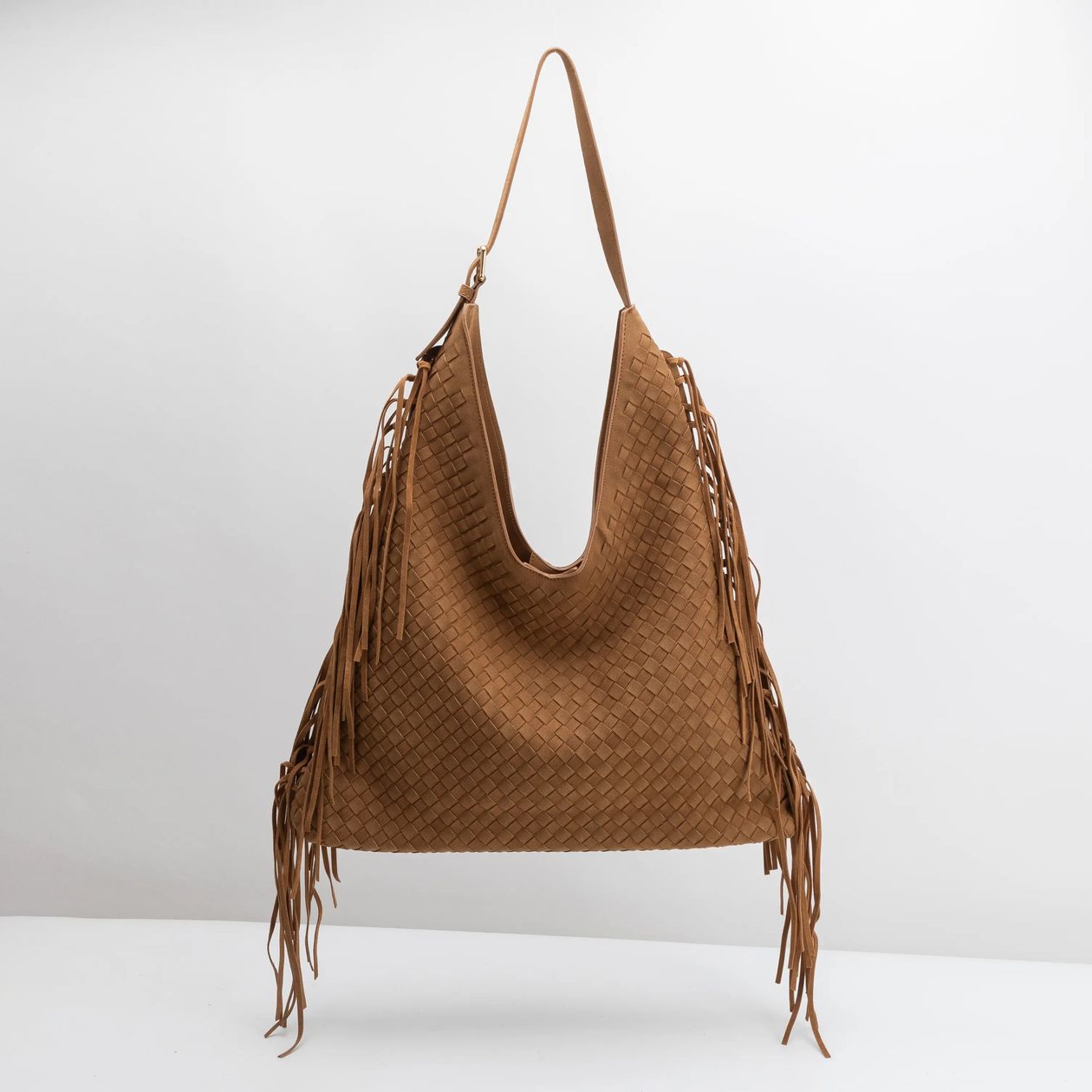 Brynlee Fringe Suede Bag