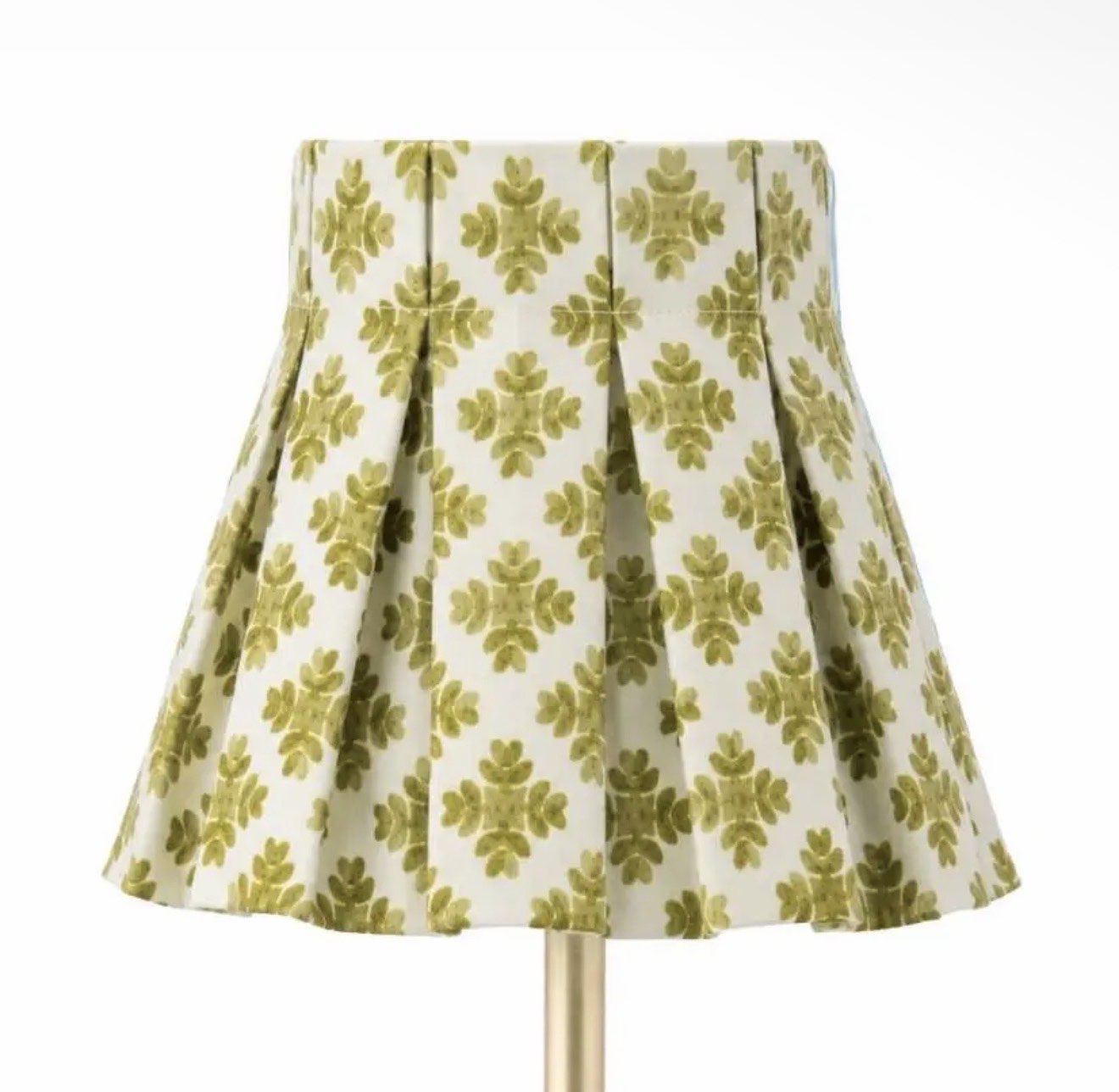 Citrine Box Pleat Shade Cover