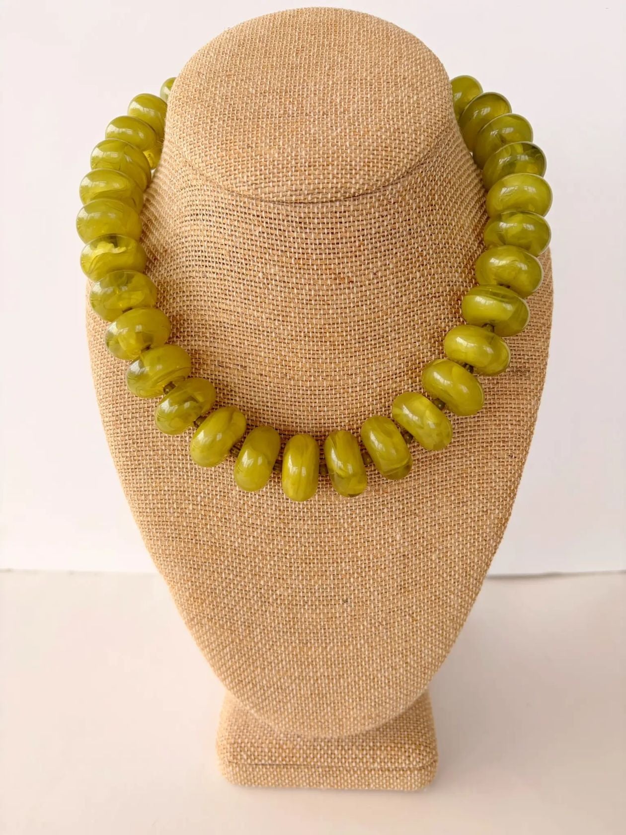 Green Rory Rondelle Necklace