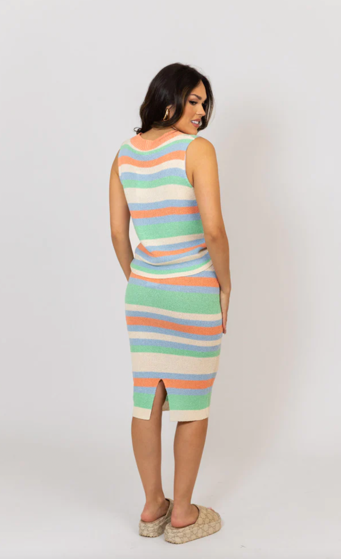 Multi Stripe Skirt | Karlie