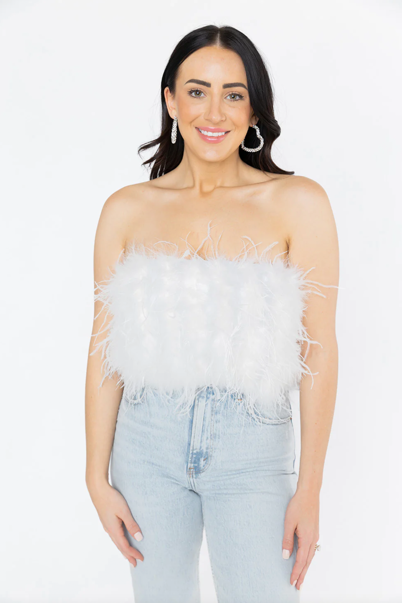 White Feather Top | BuddyLove