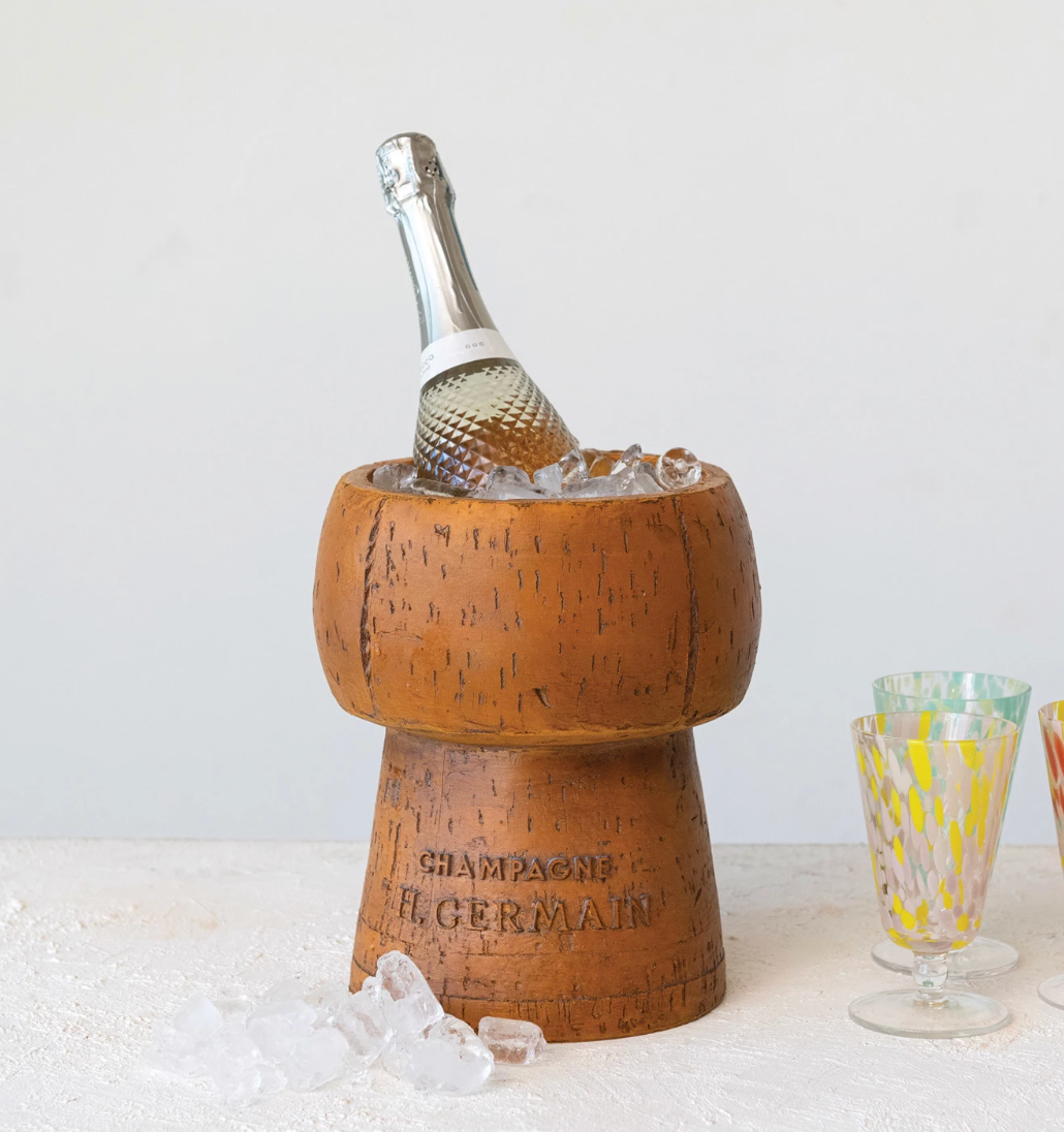 PRE-ORDER | Vintage Resin Cork Shaped Ice Bucket