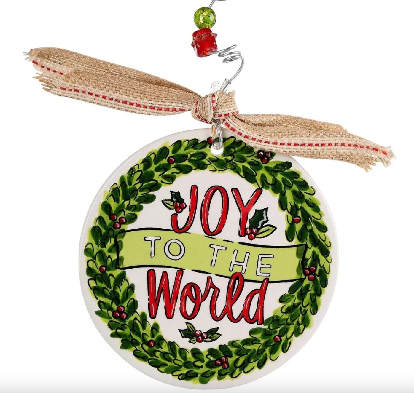 Joy To The World Flat Ornament