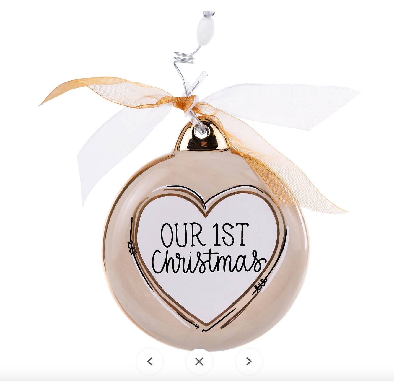 Our First Christmas Puff Ornament