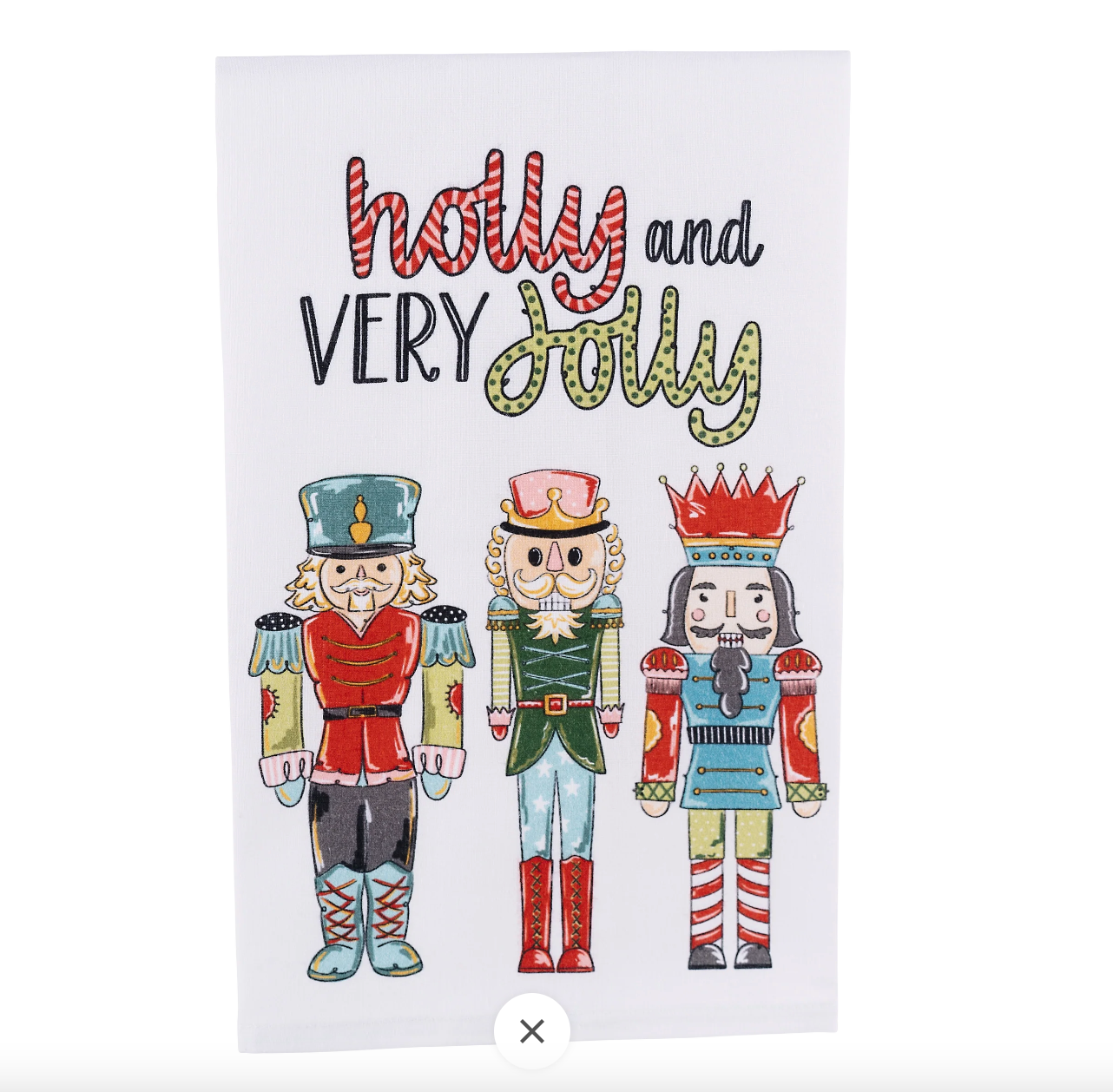Holly Jolly Nutcracker Hand Towel