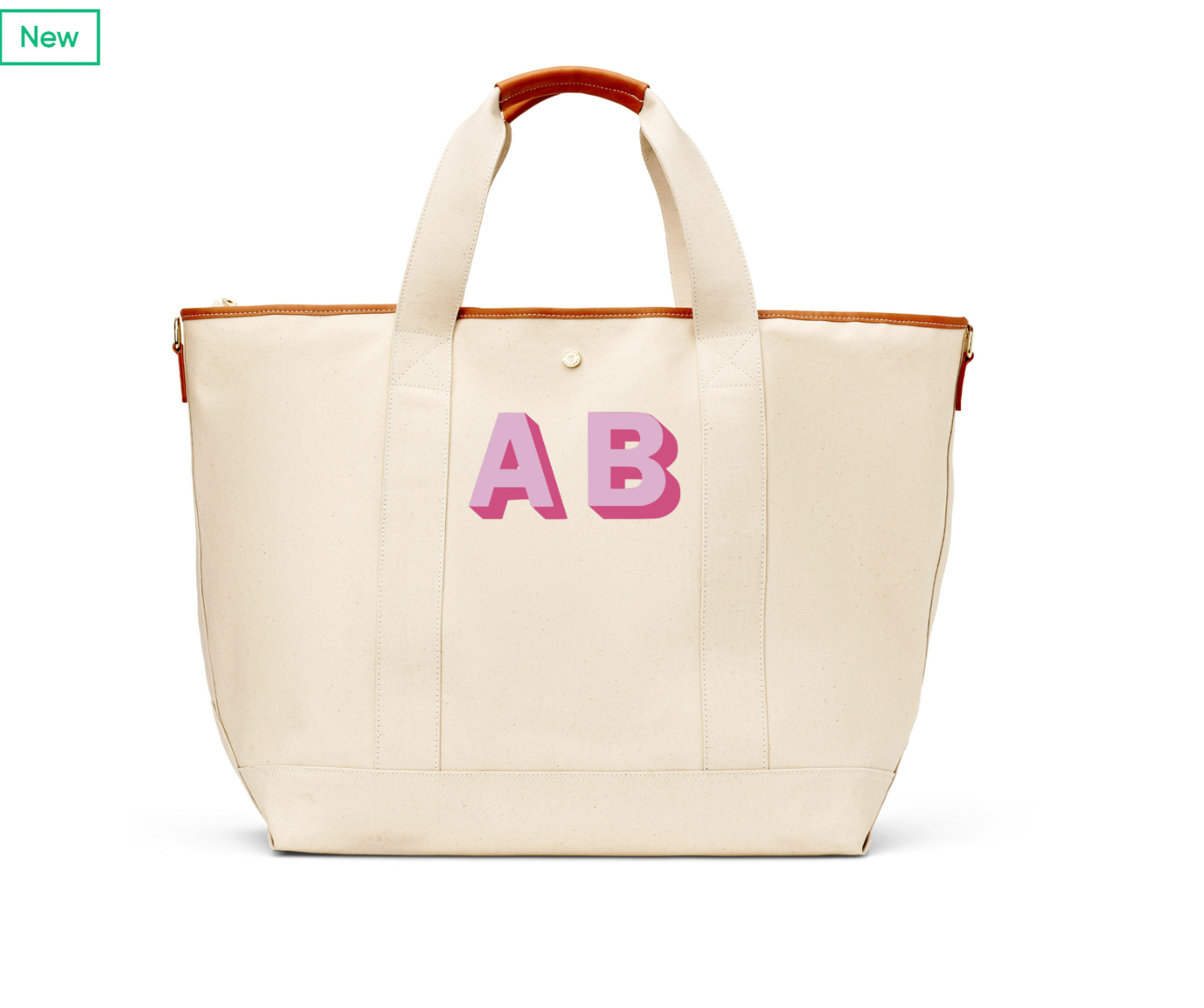 Venice Canvas Tote - block shadow only