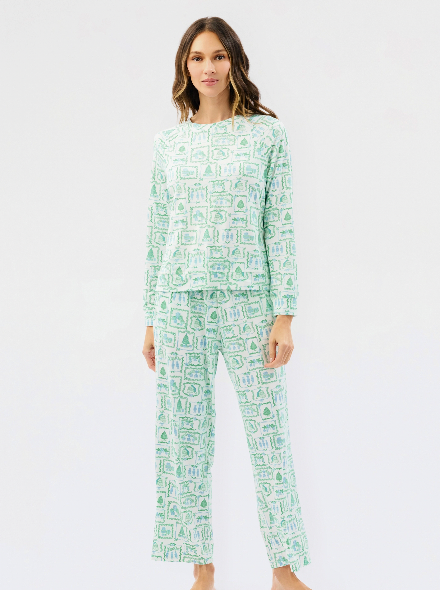 Yuletide Vignettes Pajama Set