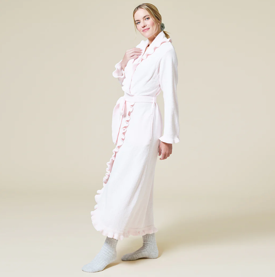 Ruffle Chenille Robe
