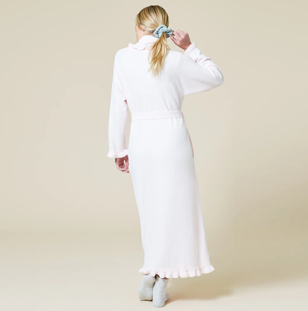 Ruffle Chenille Robe