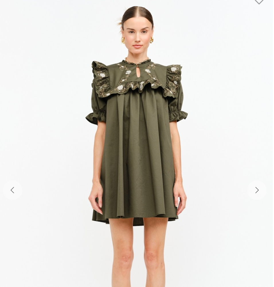 Sera Olive Dress