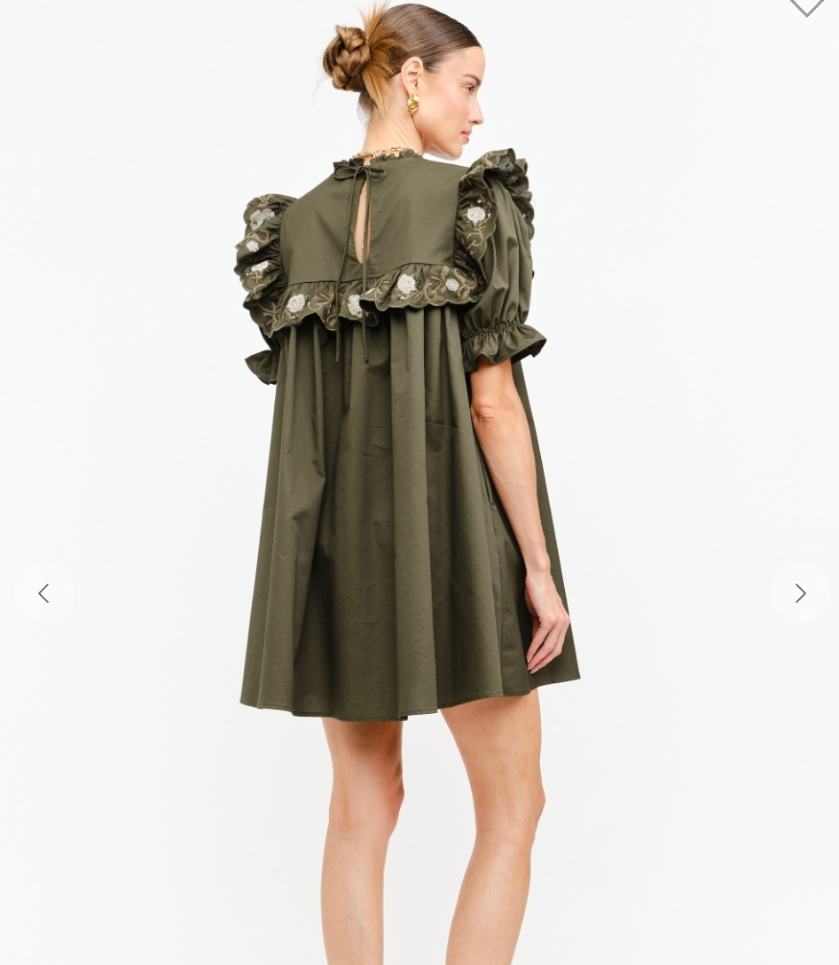 Sera Olive Dress