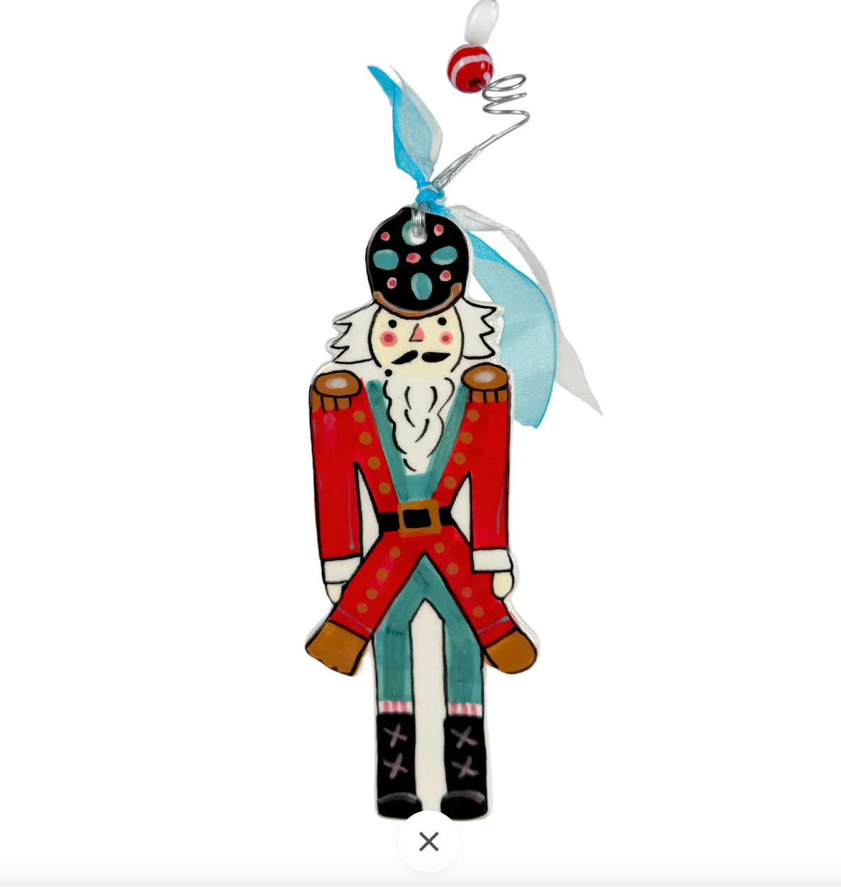 Flat Nutcracker Ornament