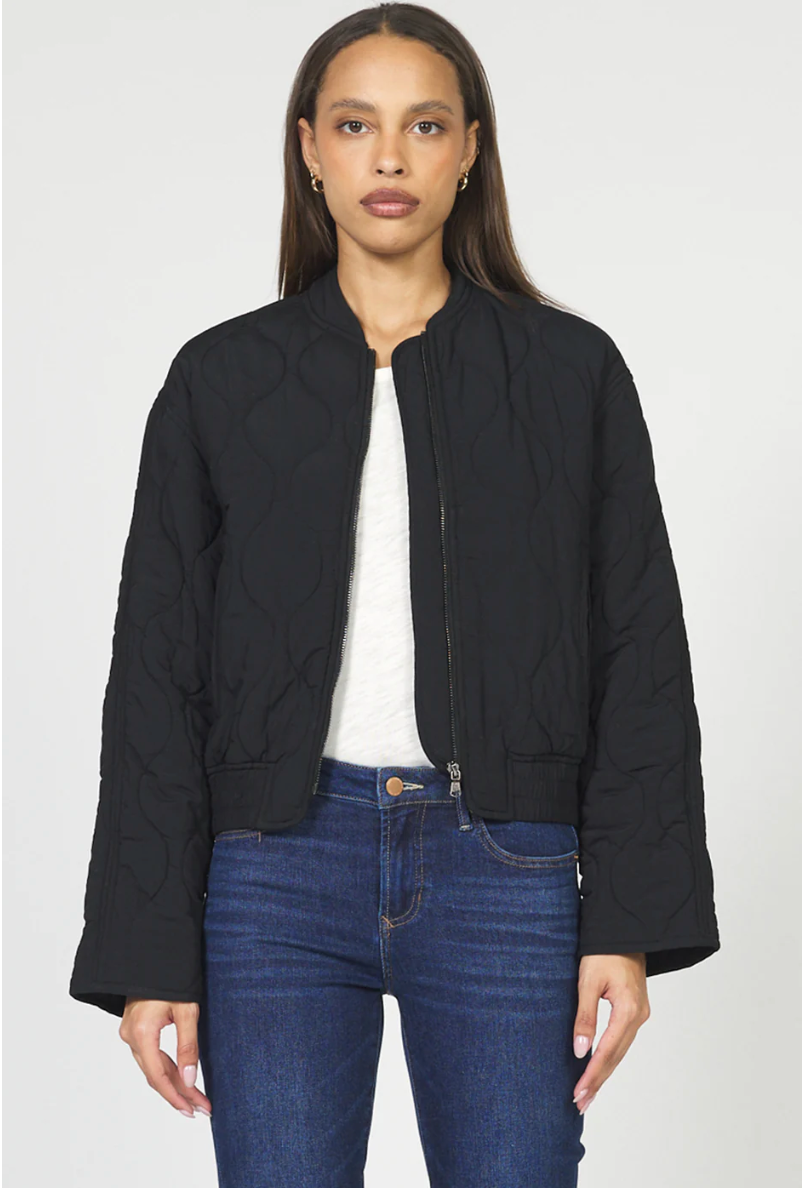 Maverick Quilted Jacket, Black
