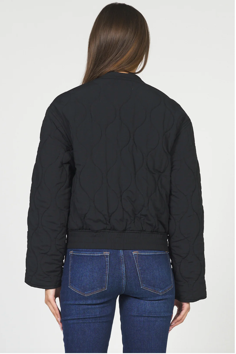 Maverick Quilted Jacket, Black