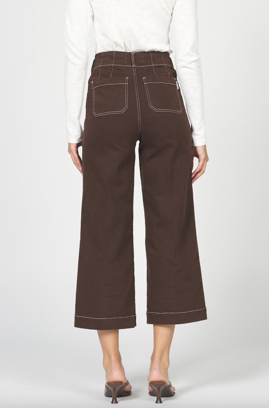 Chocolate Audrey Wide Leg Pants