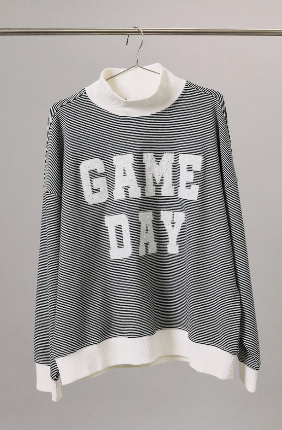 Game Day Mock Neck Sweatshirt
