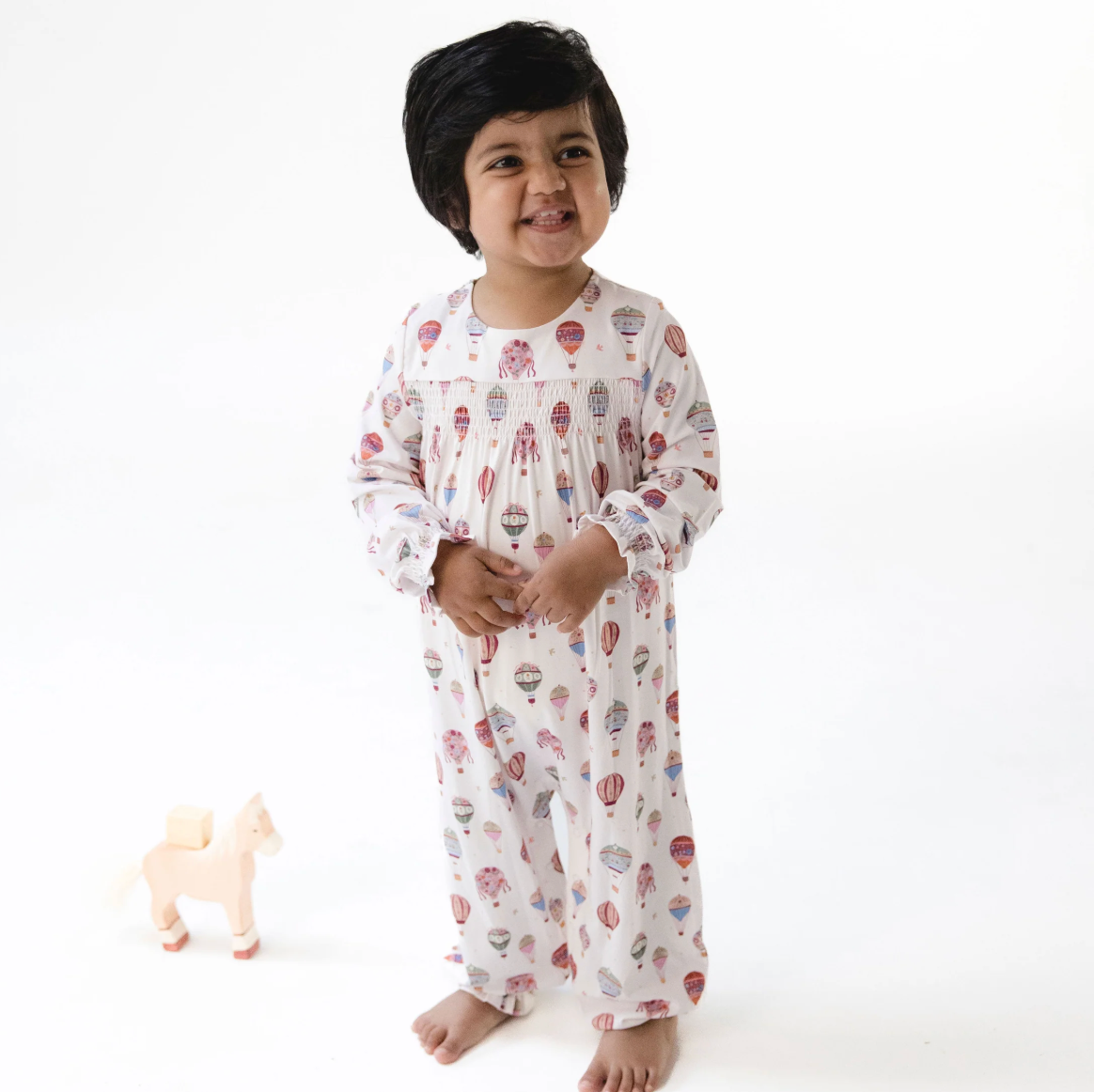 Hot Air Balloon Smocked Romper
