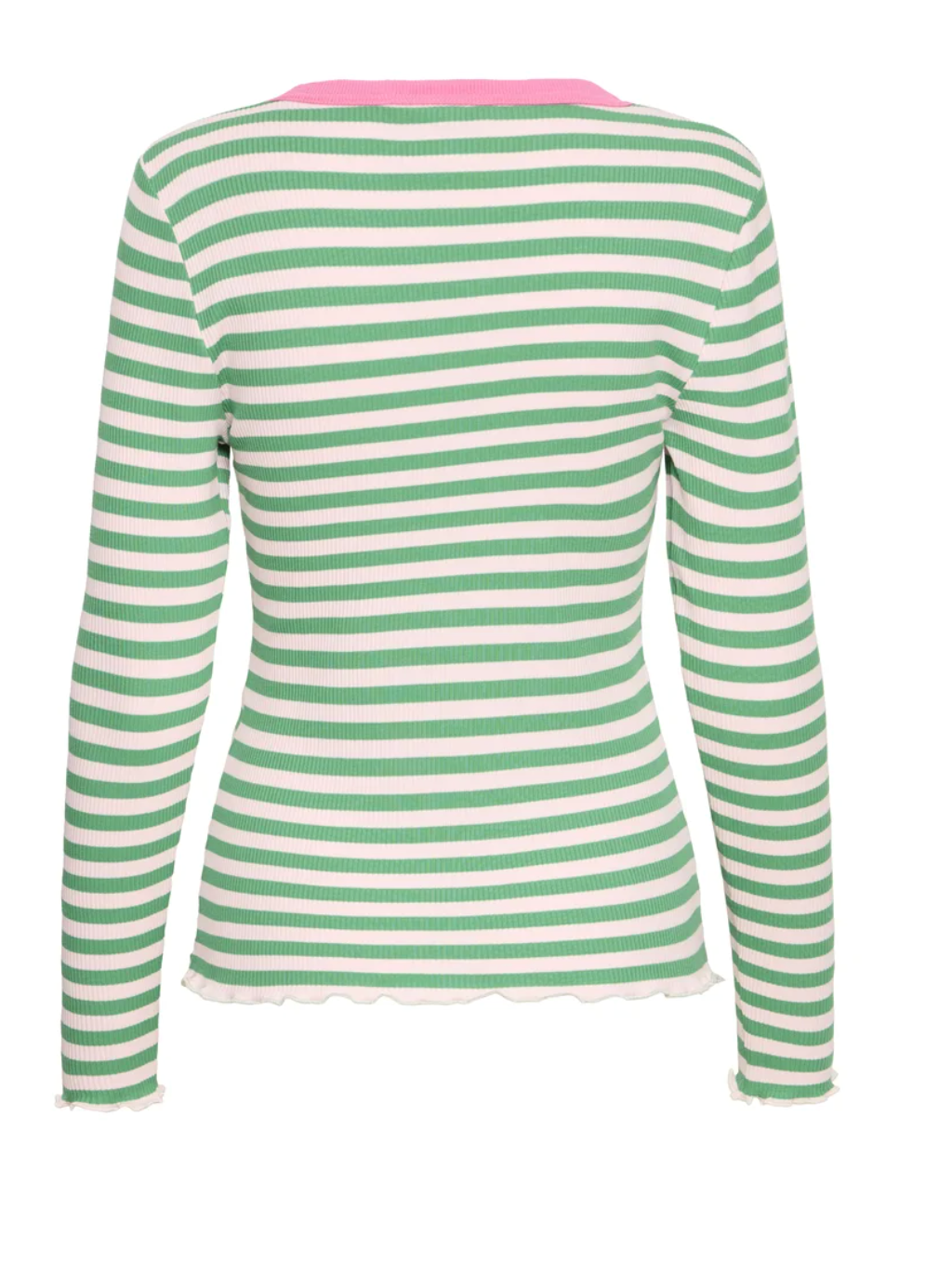 Green Stripe Rib Tee