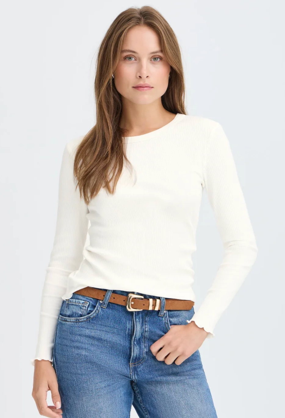 Marshmallow Rib Tee