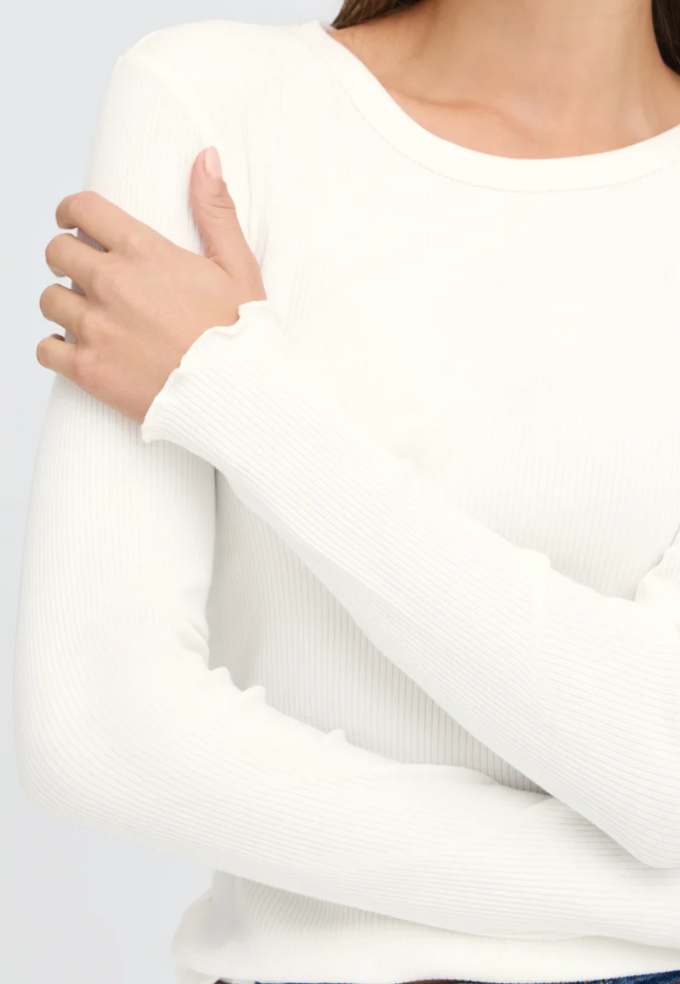 Marshmallow Rib Tee