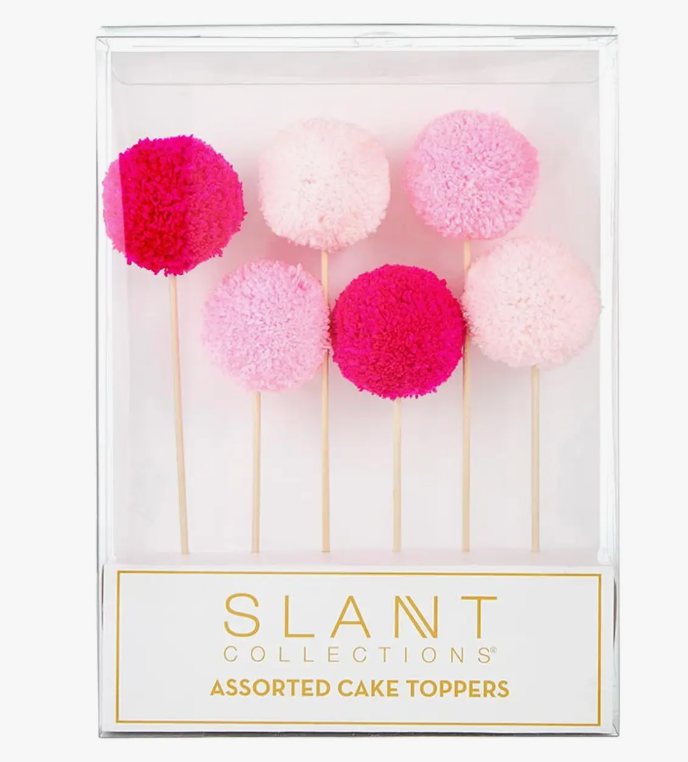 Pom Cake Toppers