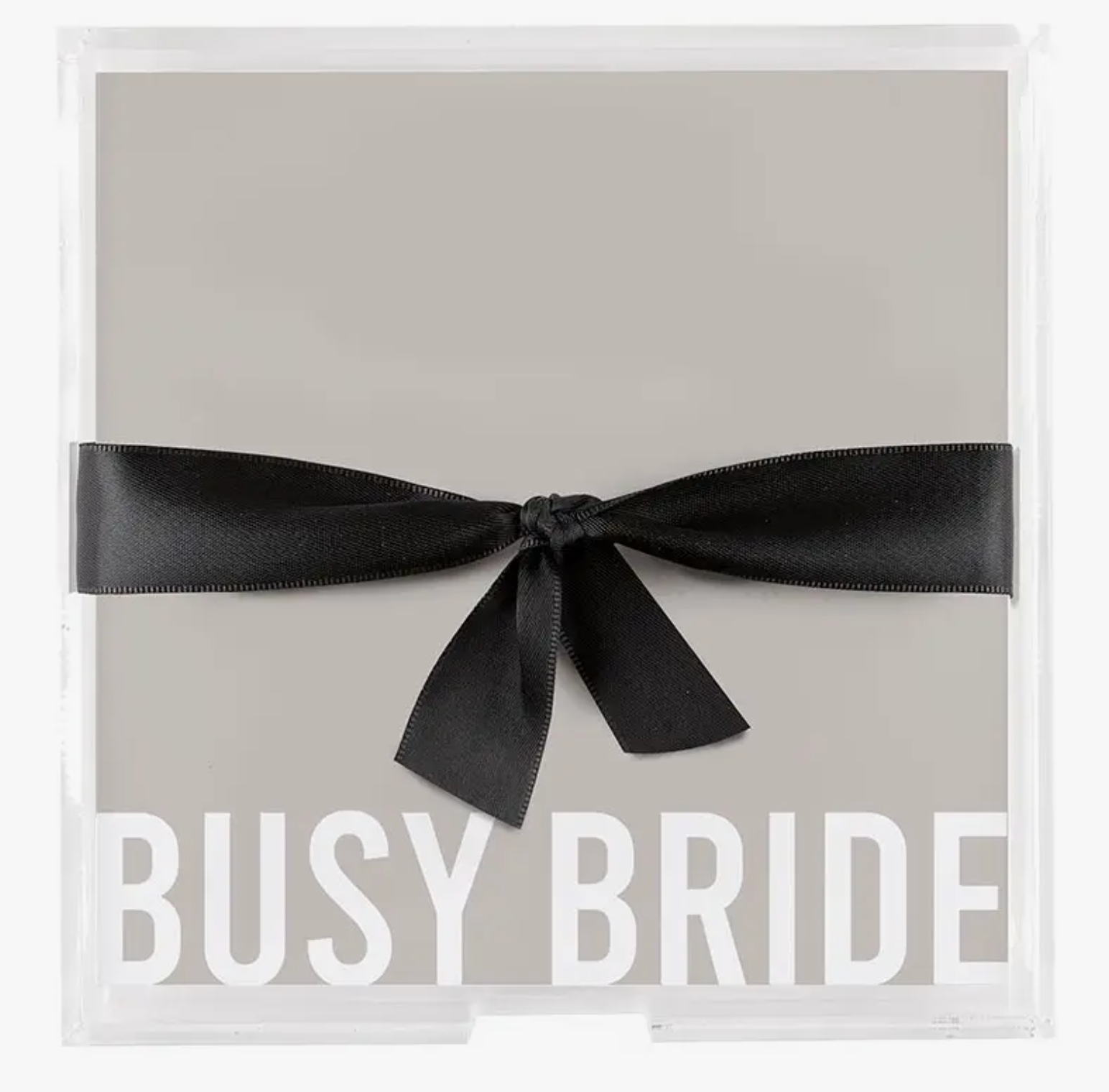 Acrylic Tray + Busy Bride Paper