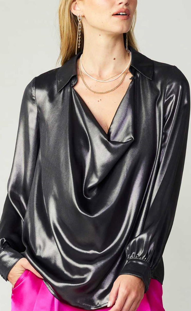 Gunmetal Blouse