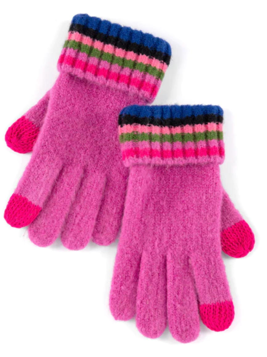 Ronen Magenta Touchscreen Gloves