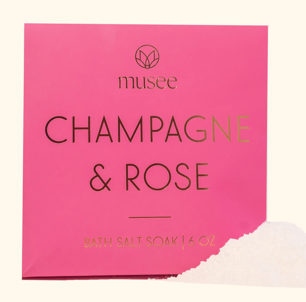 Champagne And Rose Mini Salt Soak