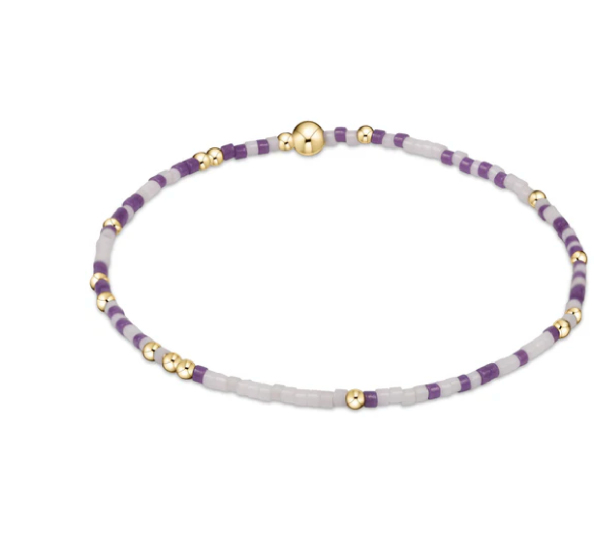 gameday hope unwritten bracelet - purple-white