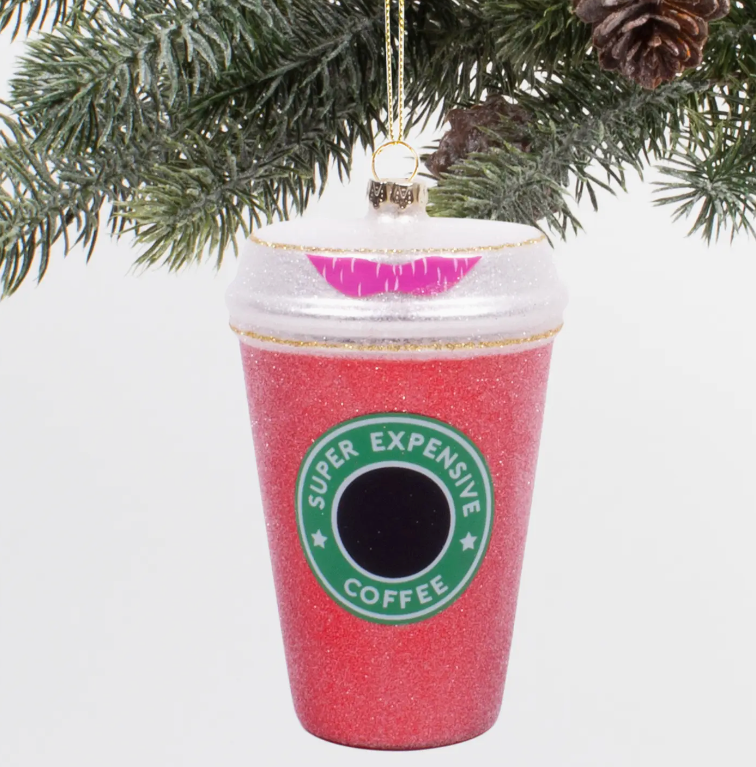 Coffee Boxed Glass Ornament