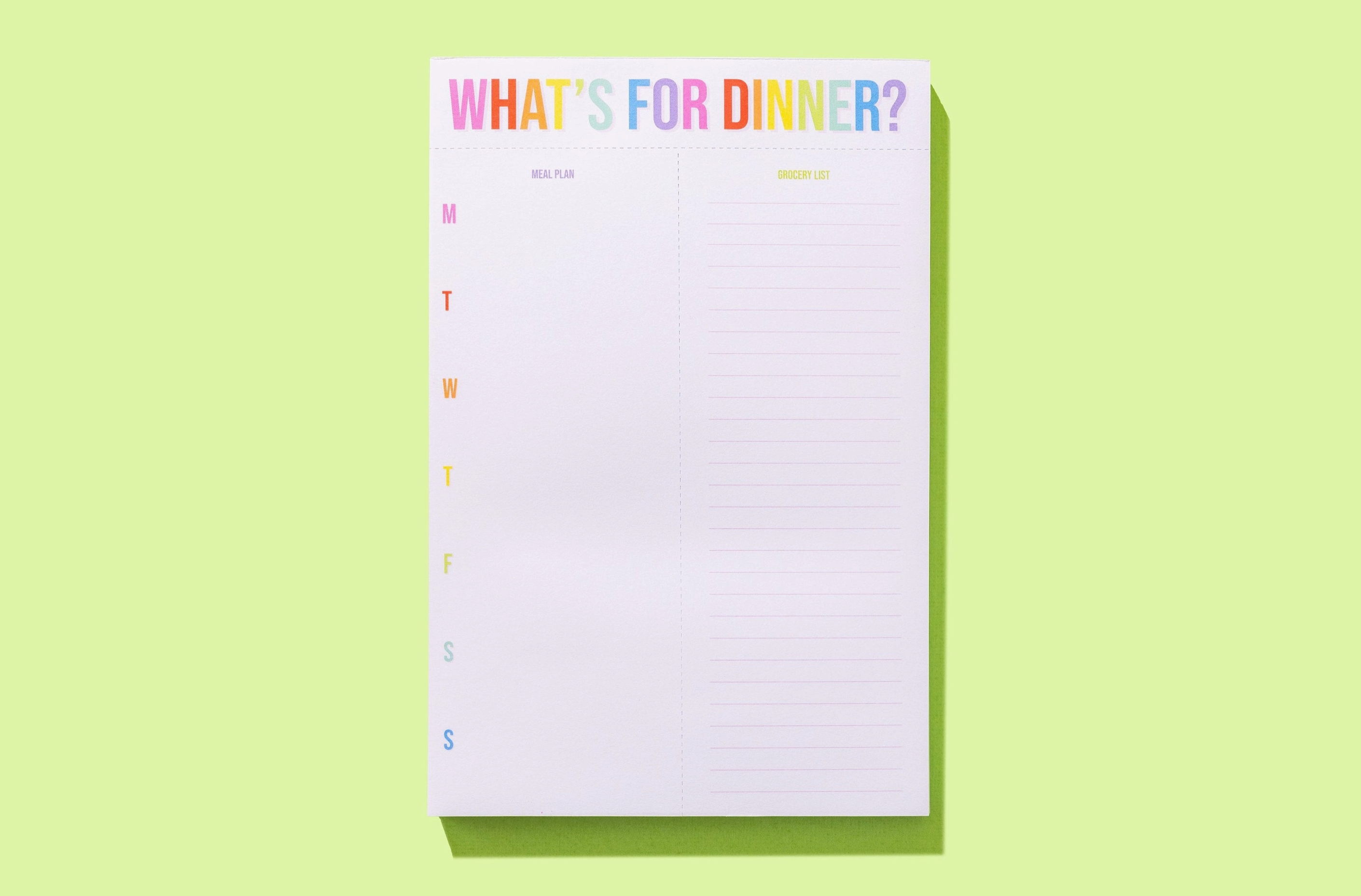 Meal Planning Notepad
