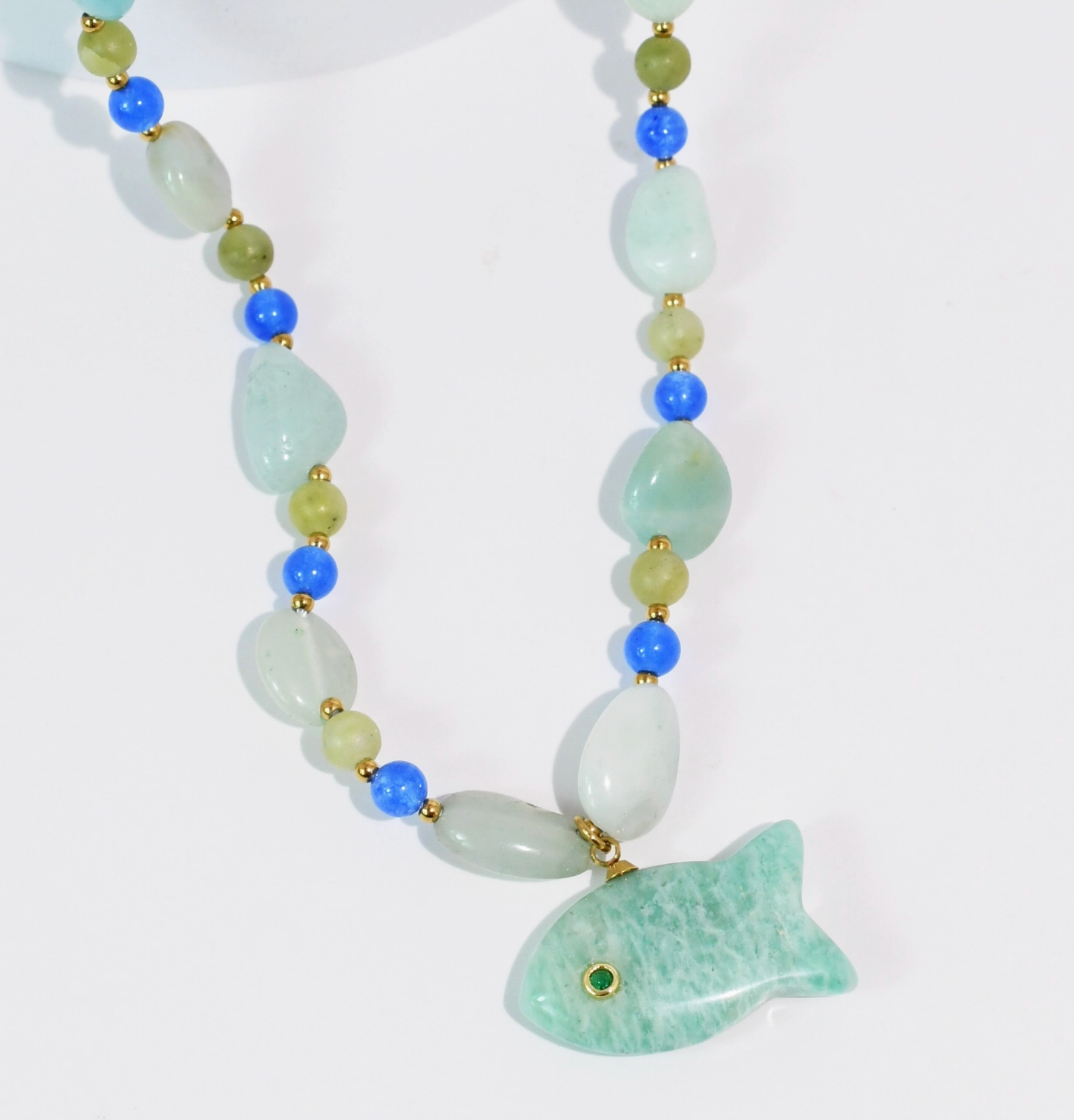 Blue Fishy Necklace
