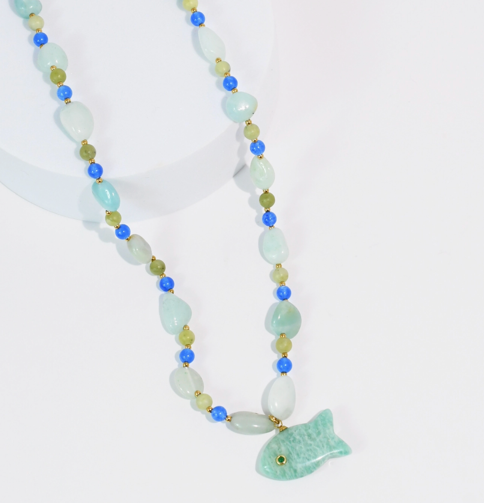 Blue Fishy Necklace