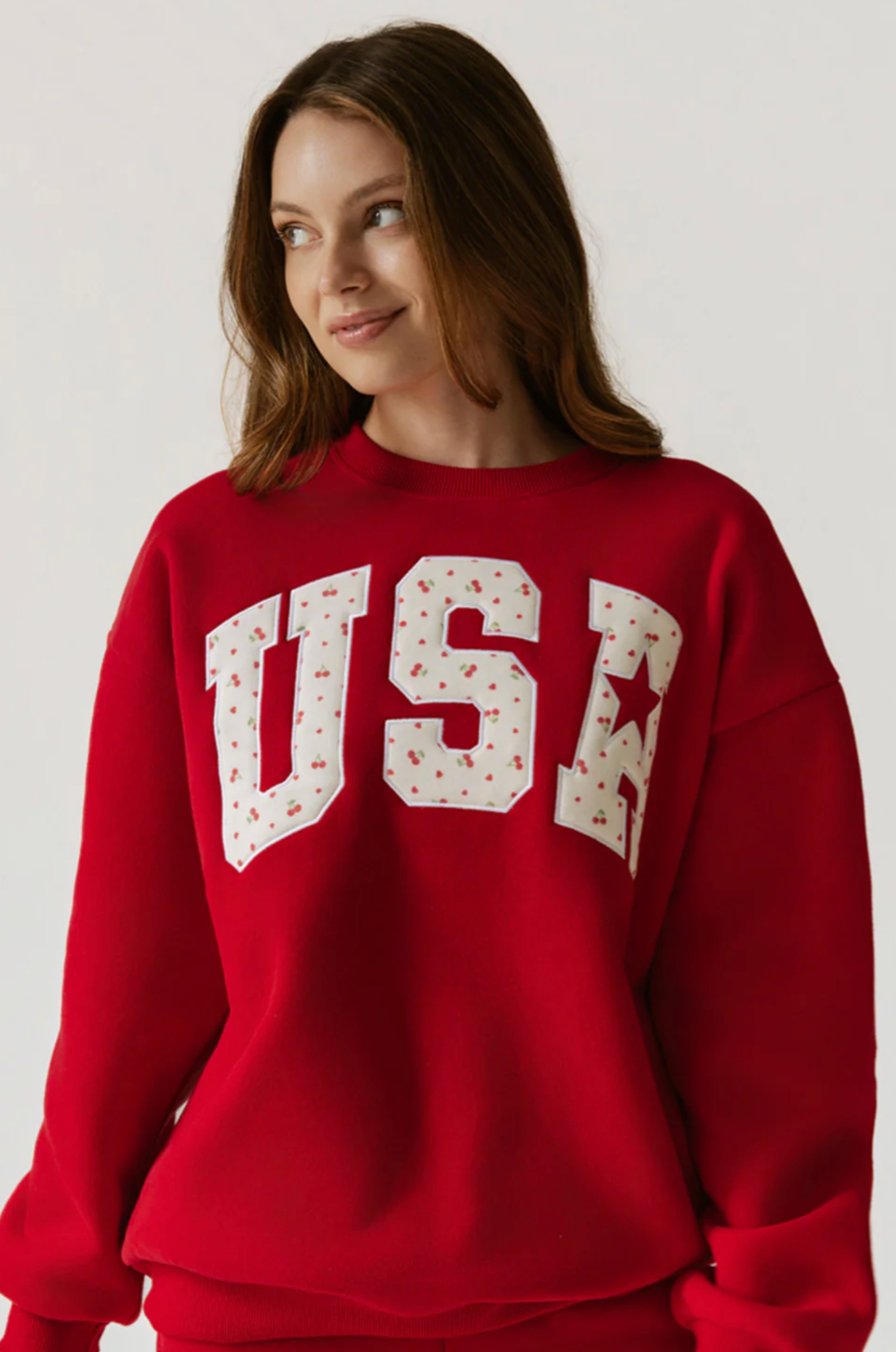 Red USA Crewneck Sweatshirt
