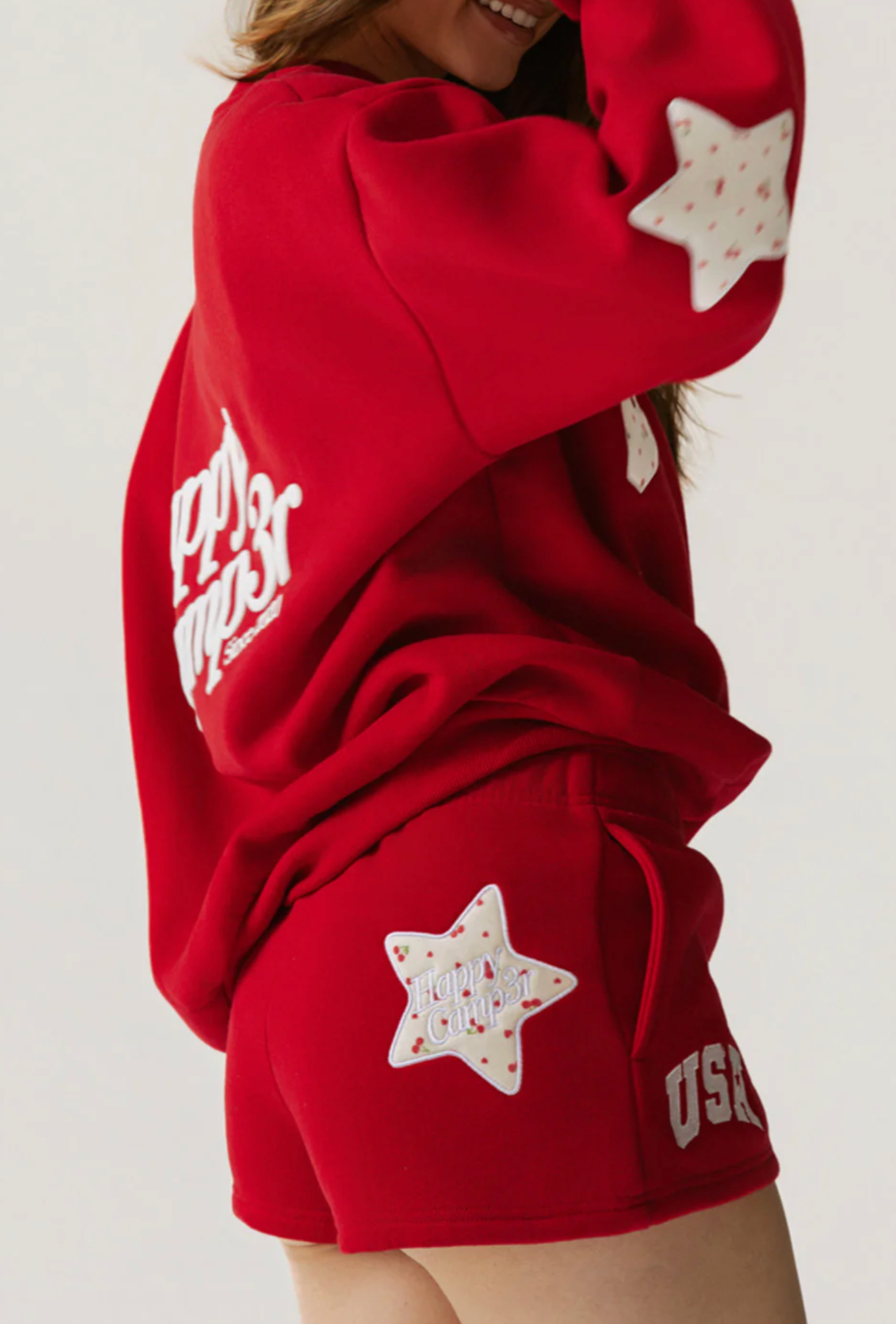 Red USA Core Shorts